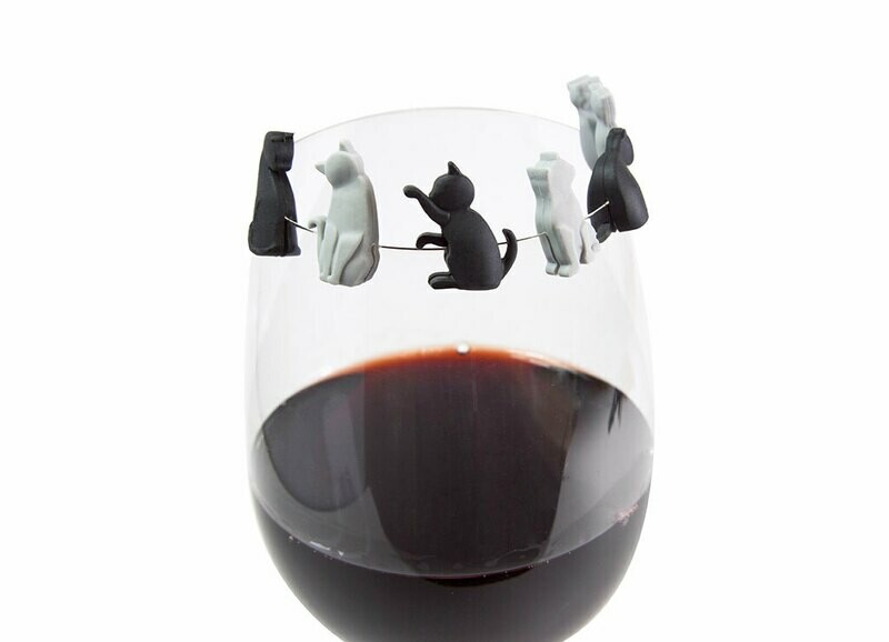 Marqueurs de verres Chaton