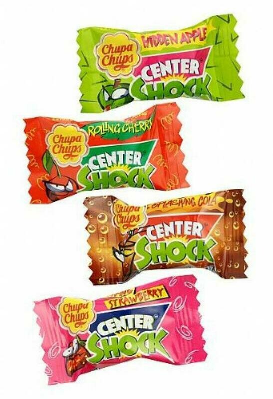 Chupa Chups Chewing gum acidulés Center Shock