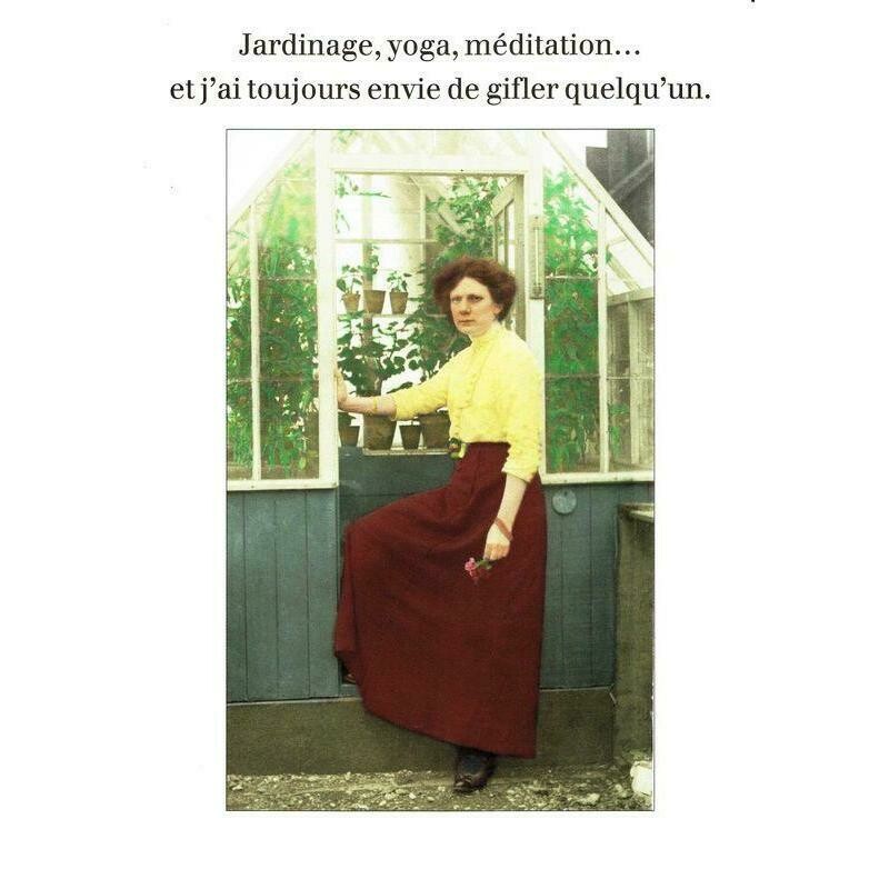 Carte postale - Jardinage, Yoga, Meditation