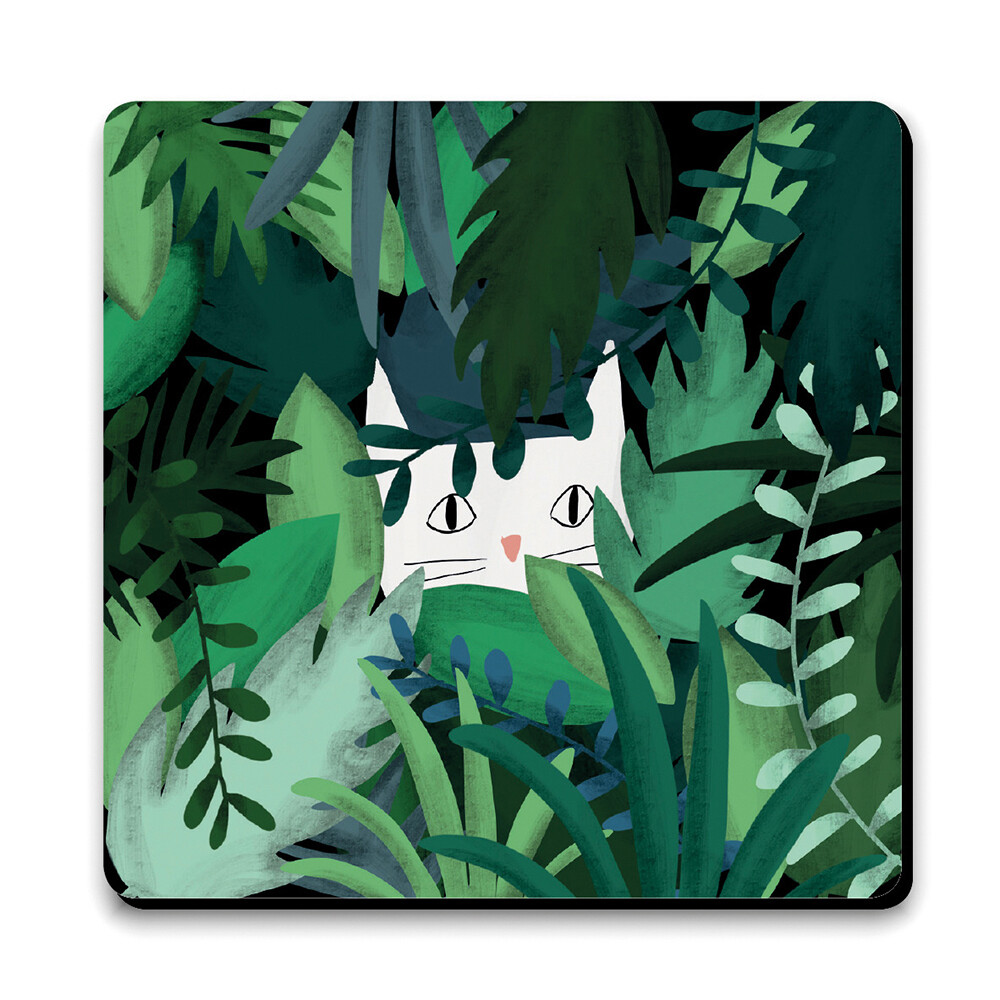 Sous-verre - Chat jungle Sous-verre - Chat jungle