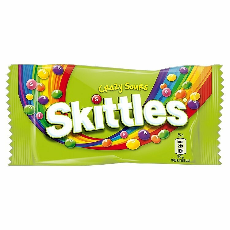 Bonbon - Skittles Crazy Sour 55g Bonbon - Skittles Crazy Sour 55g