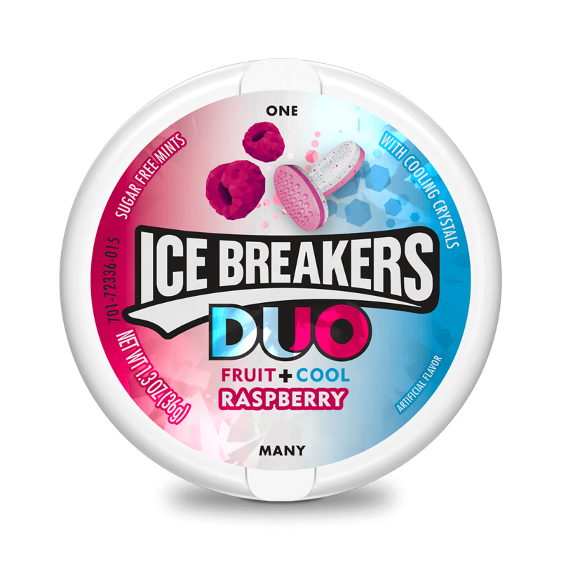 Bonbon sans sucre - Ice Breakers Mint Duo Raspberry 28g