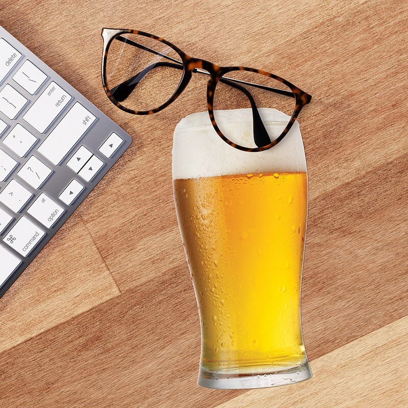 Lingette lunettes et écran microfibre bière