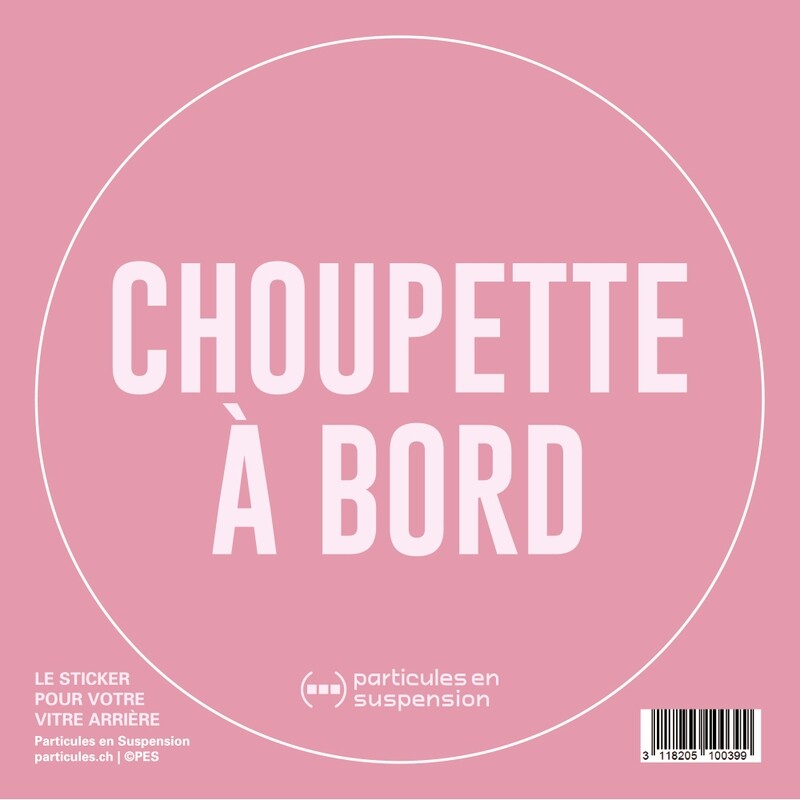 PROMO - Sticker voiture Particules - Choupette PROMO - Sticker voiture Particules - Choupette