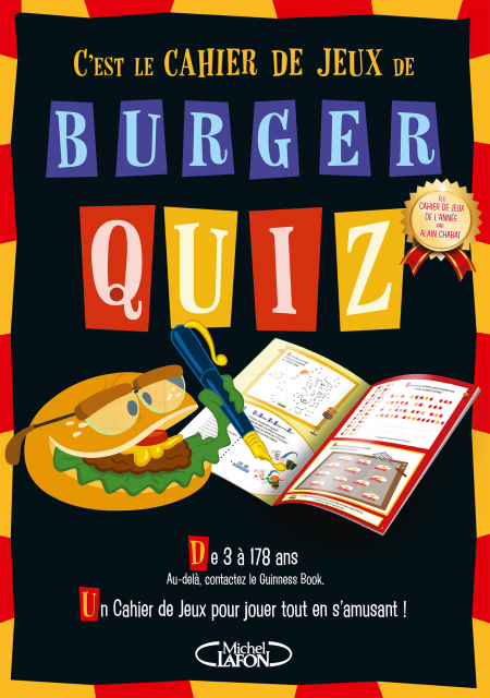 Livre jeu - C'est le cahier de jeux de Burger Quiz
