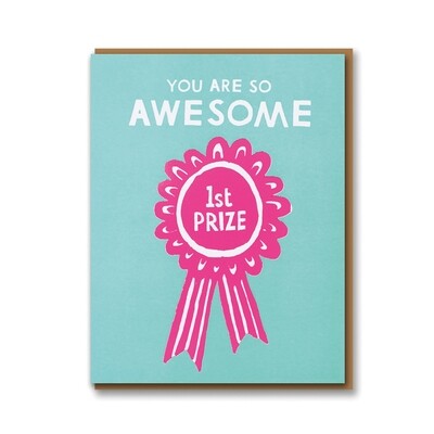 Carte double avec enveloppe - You are so awesome 1st price