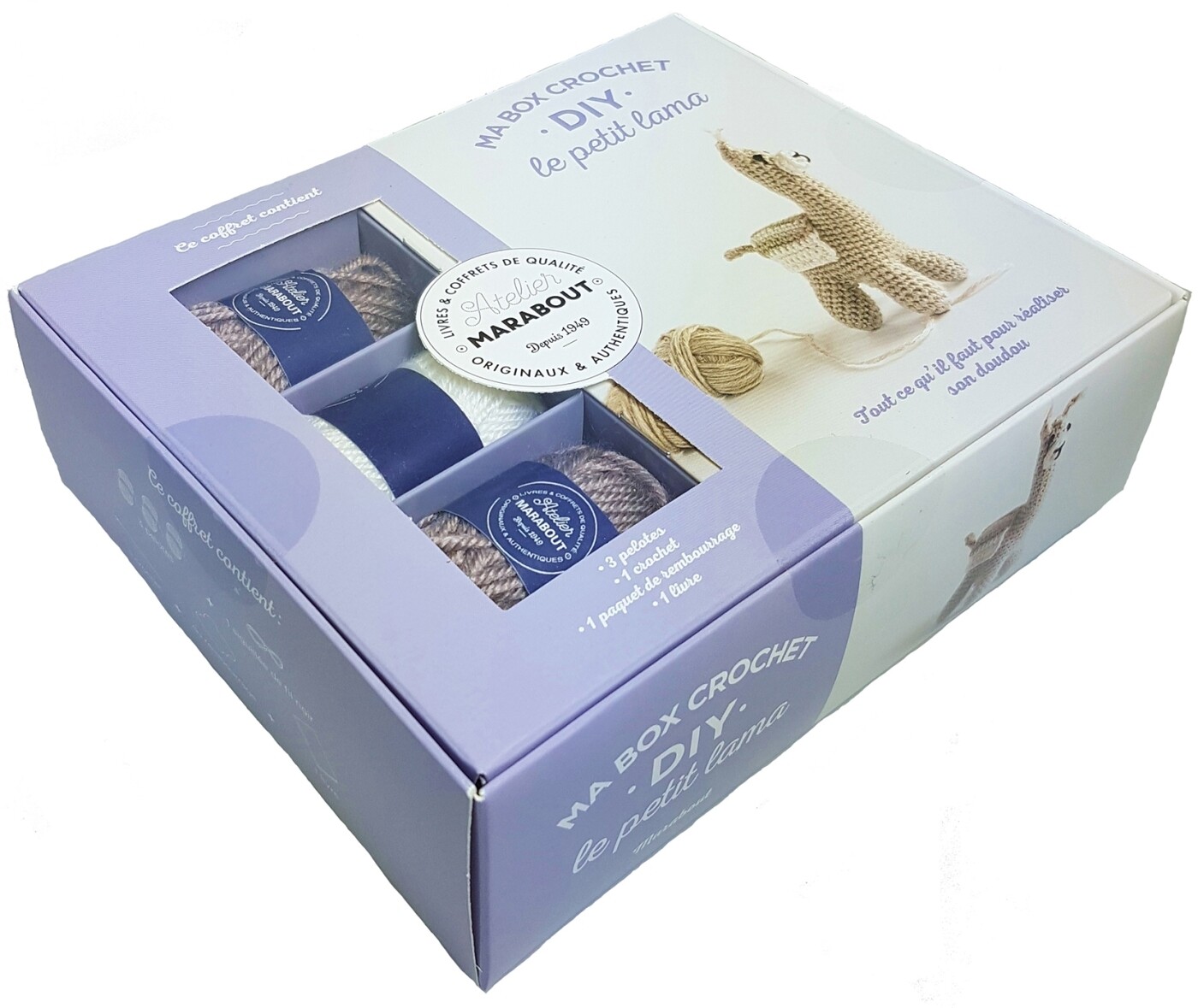 Coffret - Le kit broche crochet Lama Coffret - Le kit broche crochet Lama