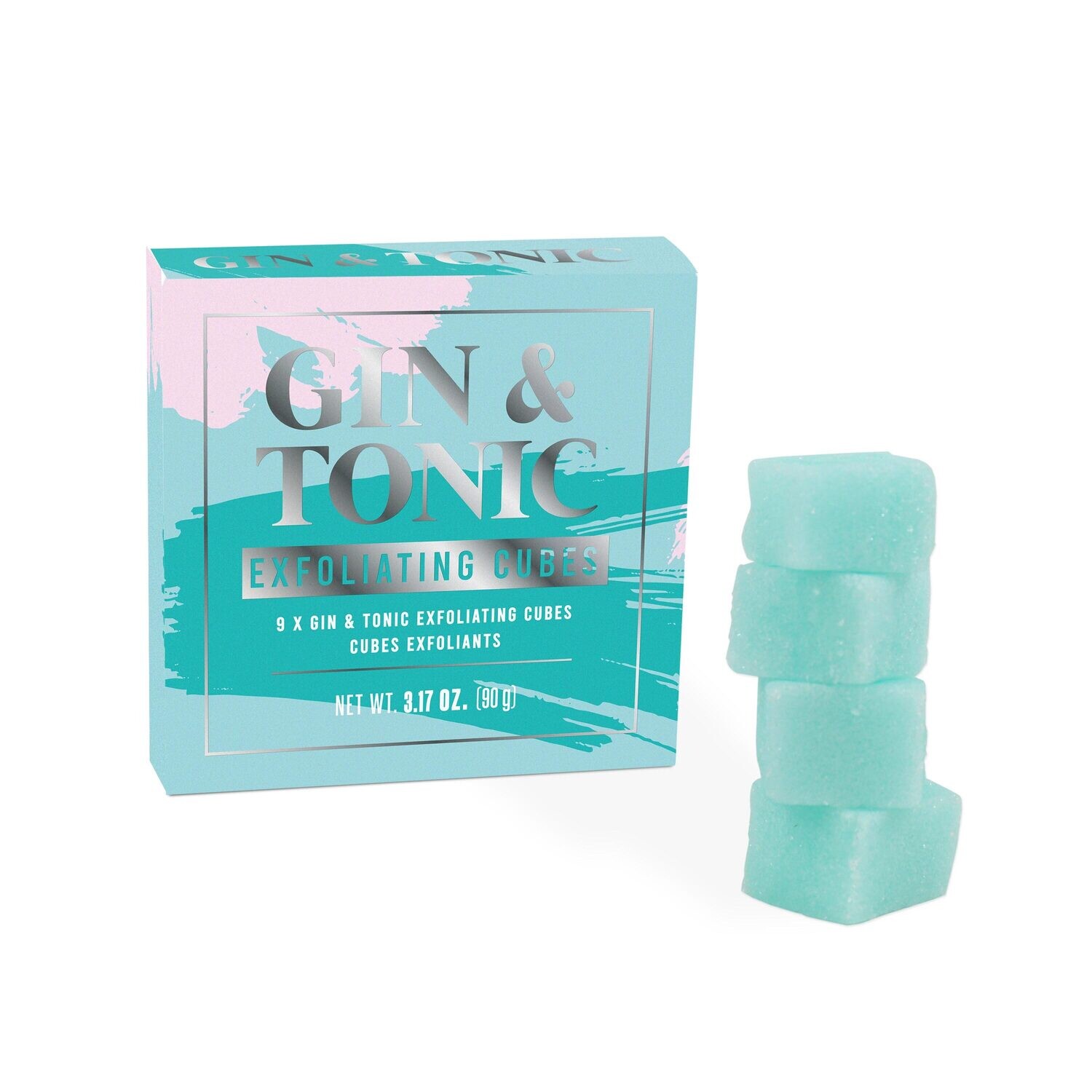 9 cubes exfoliants à l'odeur de Gin & Tonic
