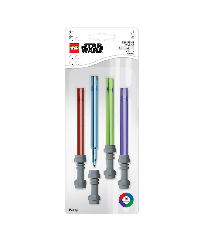 LEGO® STAR WARS 4 stylos gel Sabre laser