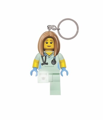 LEGO® Porte-clé & lampe de poche Minifigurine infirmière 8CM