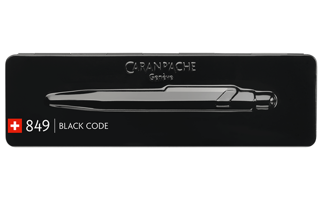 Caran d'Ache Stylo Bille 849 black avec Étui