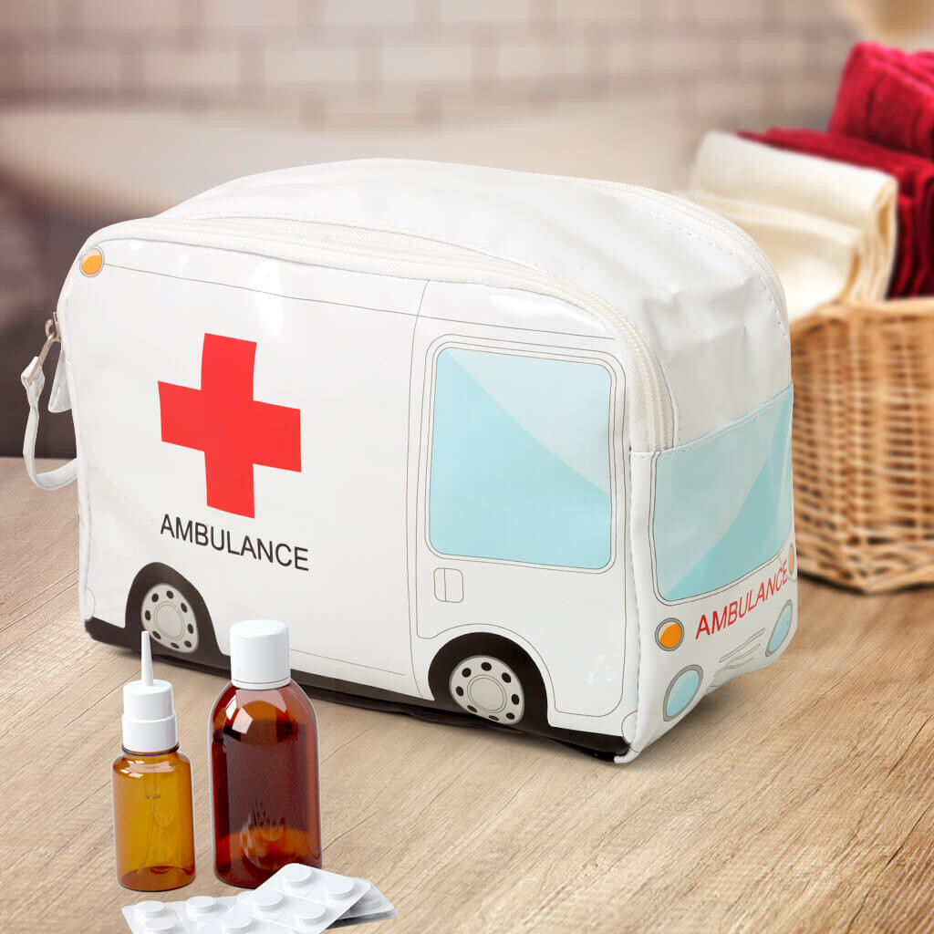 Trousse à pharmacie en forme d'ambulance