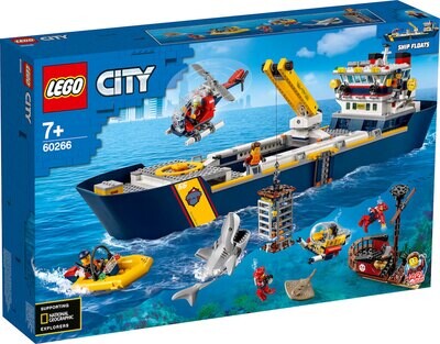 LEGO® City 60266 - Le bateau d'exploration océanique