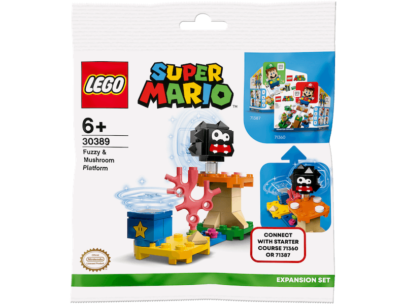 PROMO - LEGO® Super Mario™ - 30389 - Ensemble d'extension Fuzzy et plateforme champignon