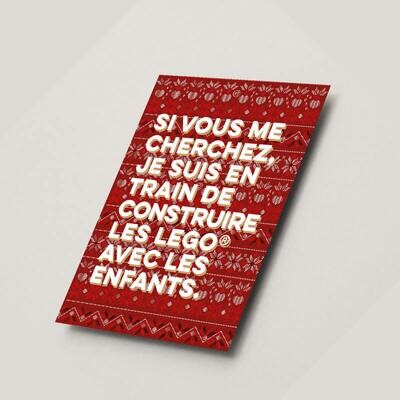 Carte de Noël Particules - LEGO à Noël