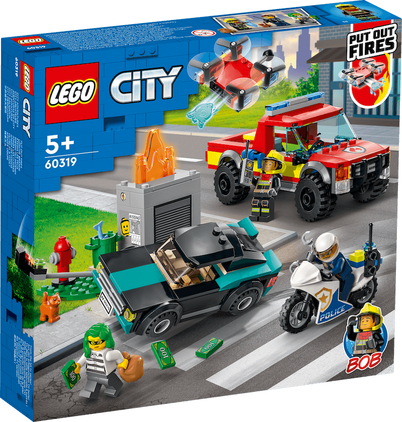 LEGO® City - 60319 - Le sauvetage des pompiers et la course-poursuite de la police