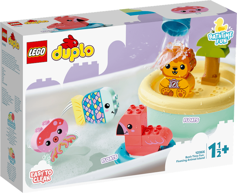 PROMO - LEGO®DUPLO - 10966 - Jouet de bain : l'île flottante des animaux