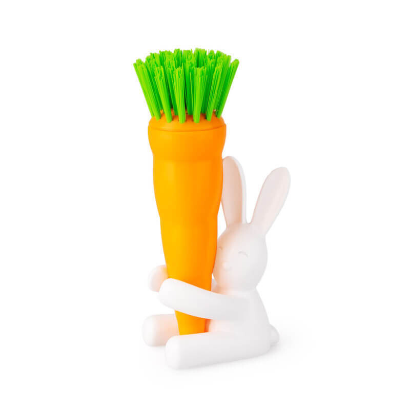 Brosse vaisselle et support carotte et lapin