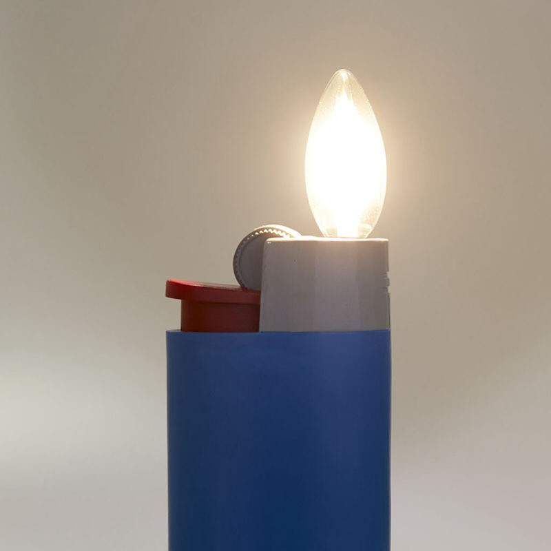 Lampe briquet - bleue