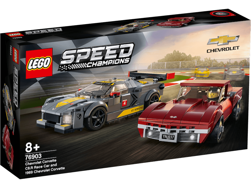 PROMO - LEGO® Speed Champions - 76903 - Chevrolet Corvette C8.R Race Car et 1969 Chevrolet Corvette