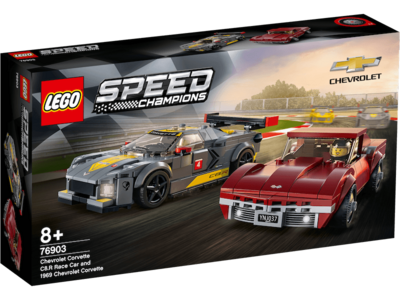 PROMO - LEGO® Speed Champions - 76903 - Chevrolet Corvette C8.R Race Car et 1969 Chevrolet Corvette