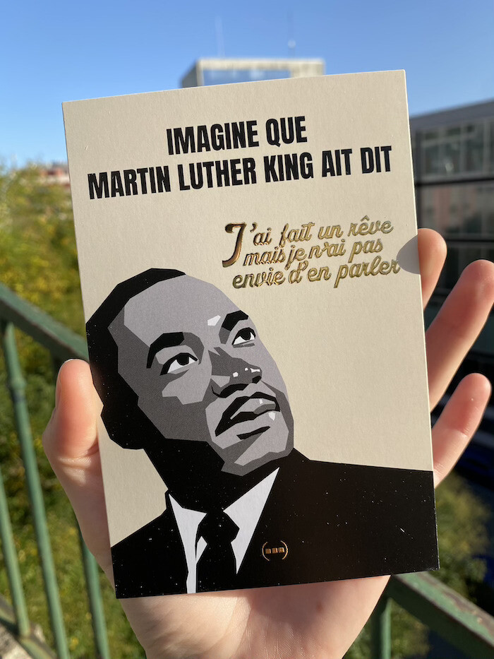 Carte postale Particules - Martin Luther King