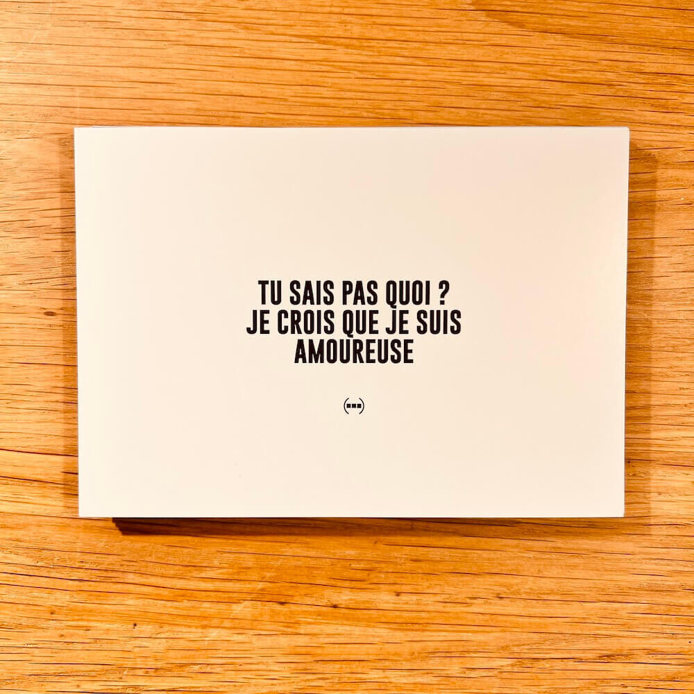Carte postale Particules - Mais merde ! Je t'aime putain