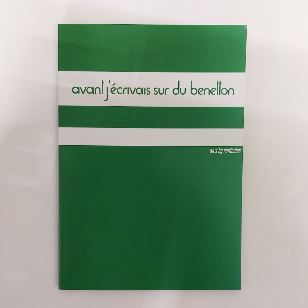 PROMO Carnet de note Particules A5 - Avant j'écrivais sur du Benneton