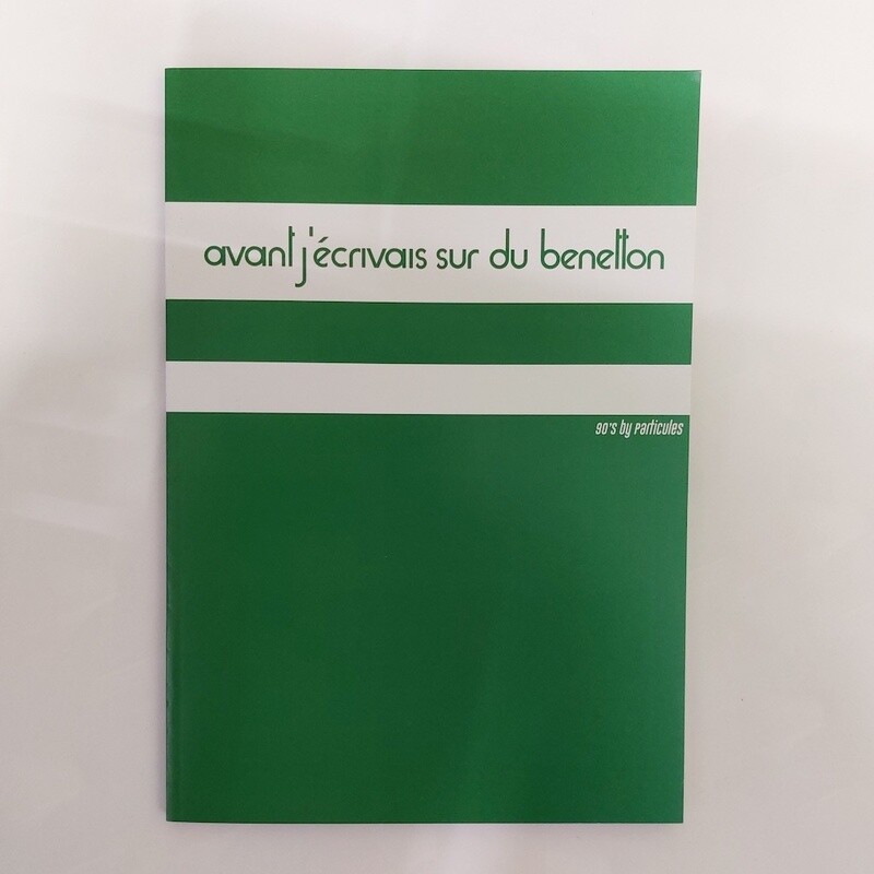 PROMO Carnet de note Particules A5 - Avant j'écrivais sur du Benneton