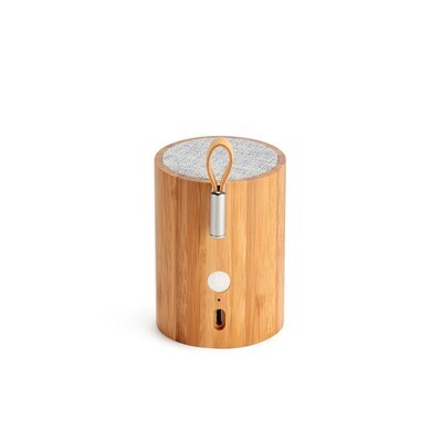 PROMO Gingko - Drum Light - Luminaire et speaker bluetooth - Bambou