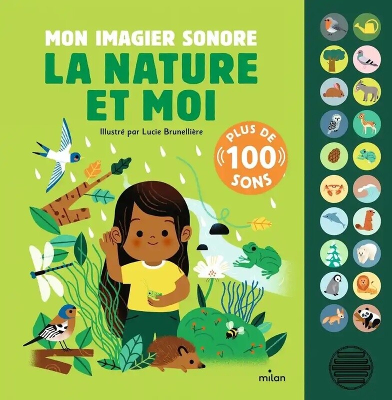 Livre enfant - Imagier sonore la nature et moi