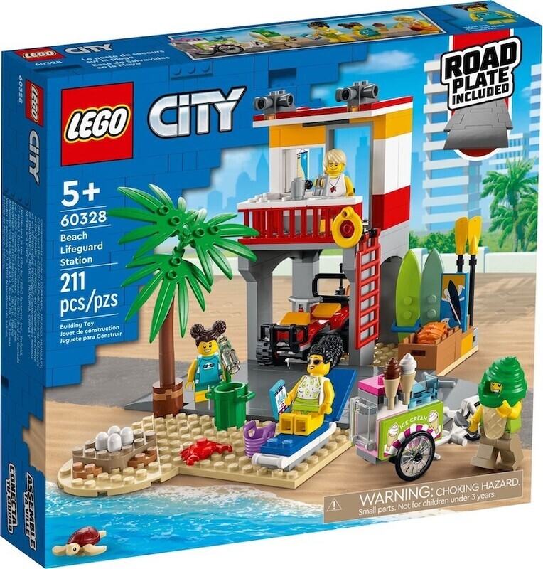 PROMO - LEGO®City - 60328 - Le poste de secours sur la plage PROMO - LEGO®City - 60328 - Le poste de secours sur la plage