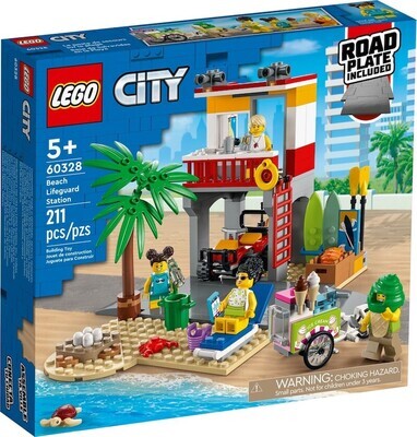 PROMO - LEGO®City - 60328 - Le poste de secours sur la plage