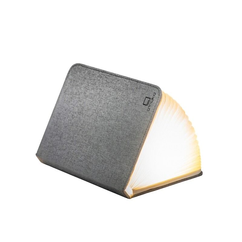 Gingko - Mini Livre lumineux- Lin gris