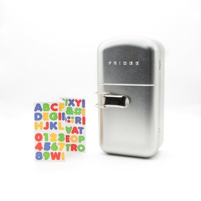 Lunch box Frigo avec lettres pour le personnaliser