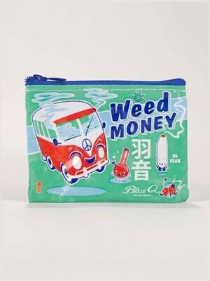 Pochette zip à monnaie Weed money