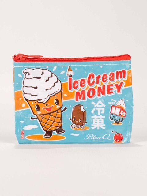 Pochette zip à monnaie ice cream money