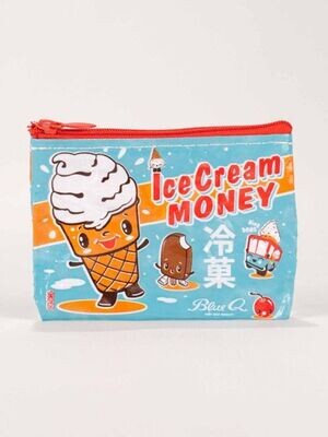 Pochette zip à monnaie ice cream money