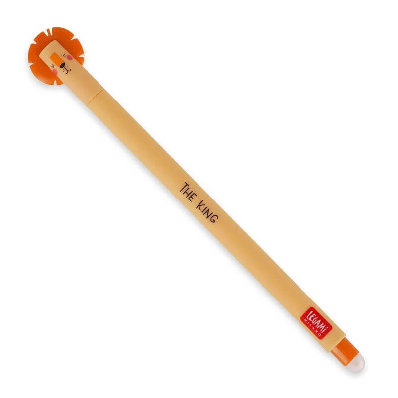 Stylo gel effaçable lion