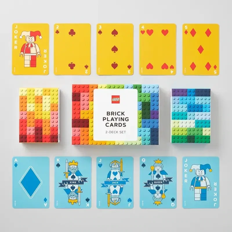 Lego brick playing cards