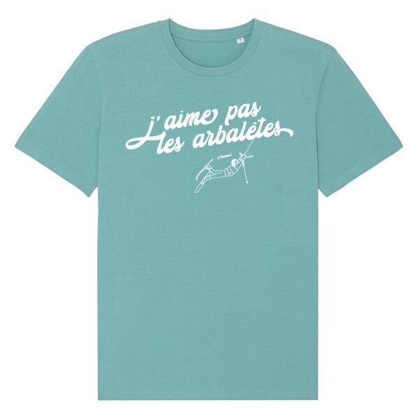 T-shirt unisex : J'aime pas les arbalètes