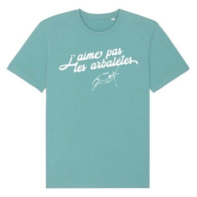 T-shirt unisex : J'aime pas les arbalètes