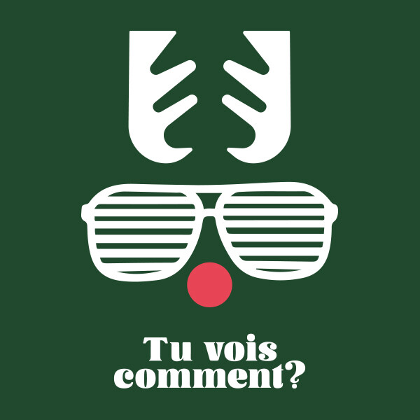 Sweat unisex : Tu vois comment ? (Renne)