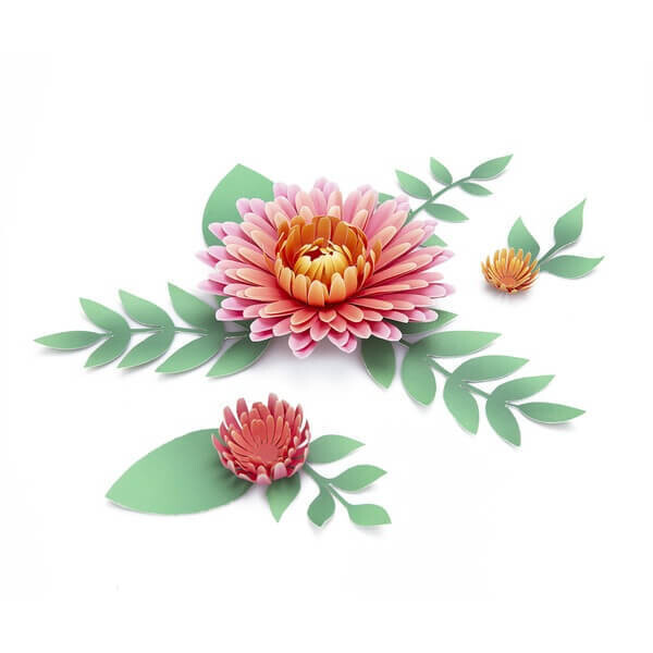 DIY fleurs en papier à créer