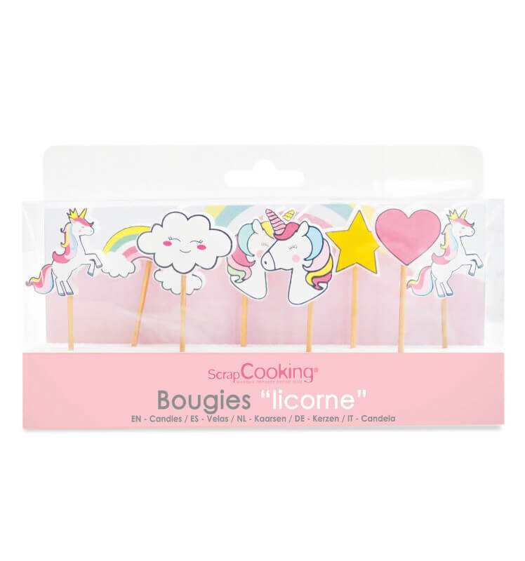 8 bougies Licorne