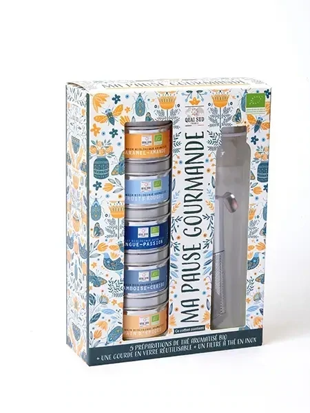 Coffret Ma Pause Gourmande Bio* 5 Mini Boîtes Pop 5 X 15G De Thé Noir Bio*