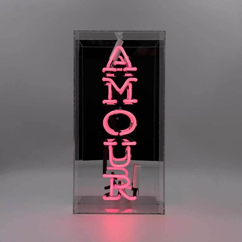 Néon en verre : Amour