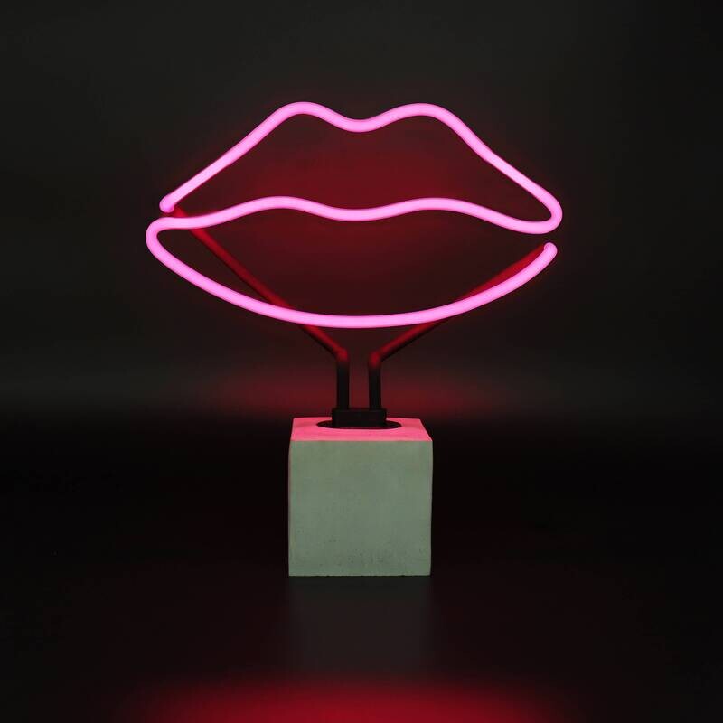 Néon en verre : Lèvres