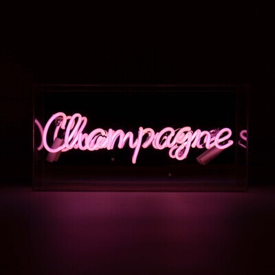 Néon en verre : Champagne