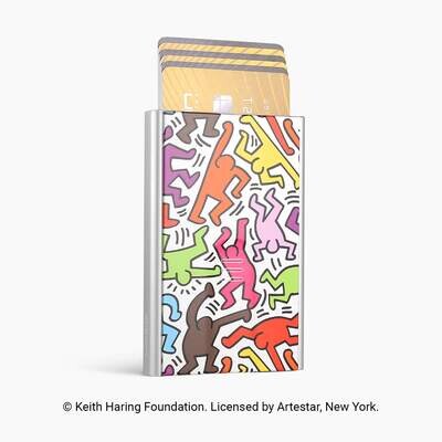 Distributeur de cartes alu Keith Haring Color